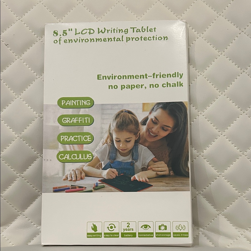 8.5" Black LCD Writing Tablet - Environment-Friendly Digital Notepad